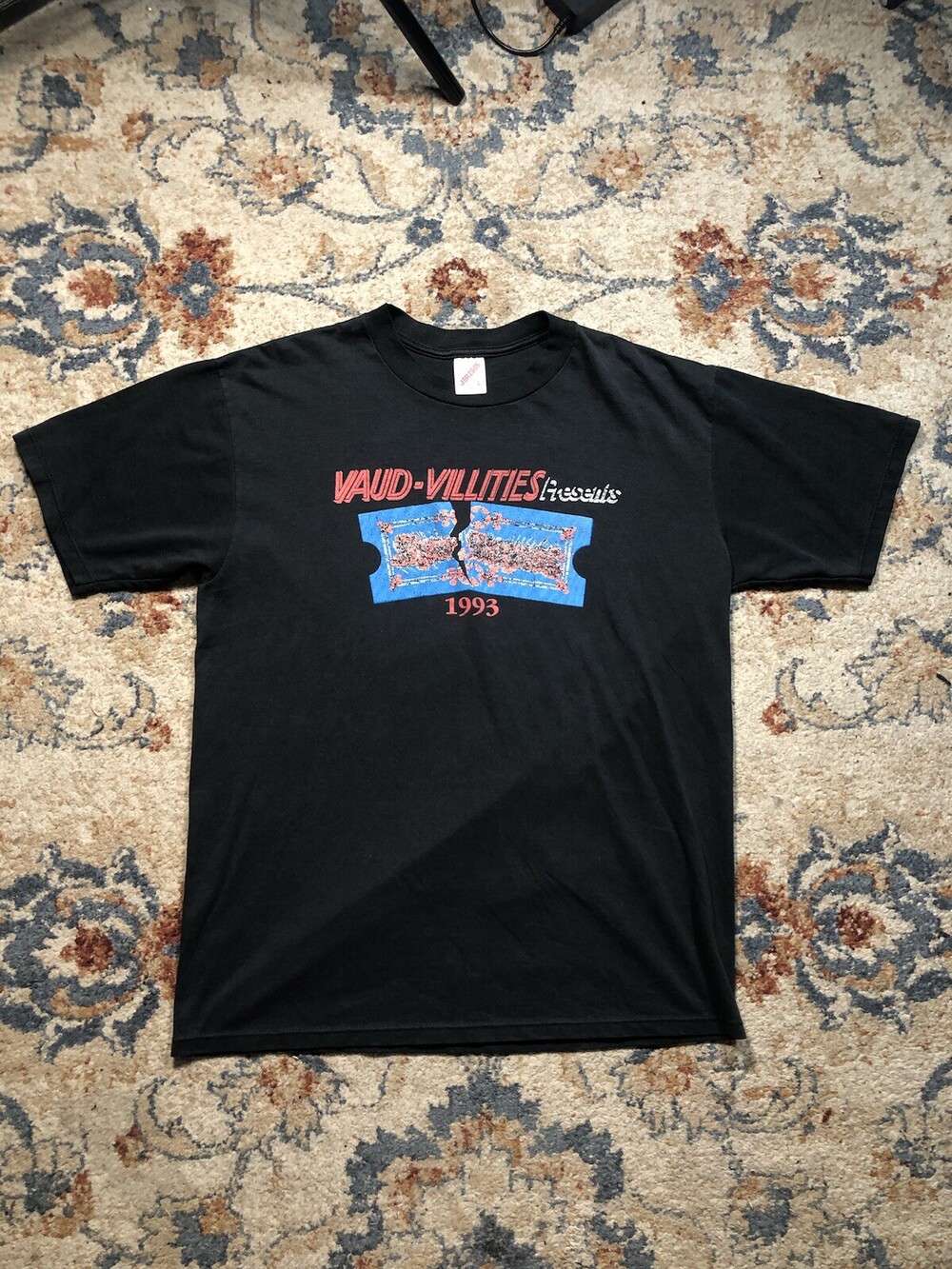 VINTAGE Jerzees Shirt Mens Sz Large Single Stitch Made In USA 1993 Movie Theater